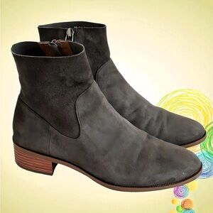 CASLON Susana Charcoal Gray Suede Bootie